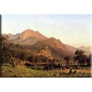  Rocca de Secca 30x21 Streched Canvas Art by Bierstadt 