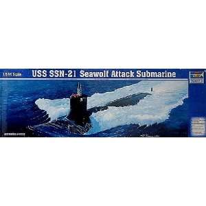  USS SSN 21 SeaWolf Attack Submarine 1 144 Trumpeter Toys 