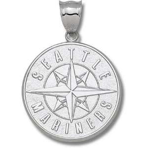 Seattle Mariners Club Logo Giant Silver Pendant  Sports 