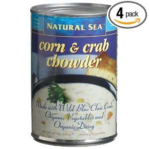 Natural Sea Corn & Crab Chowder, 15 Ounce Cans (Pack of 4)