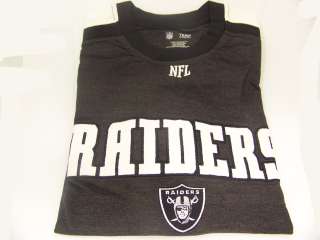 NFL Raiders Embroidered Long Sleeve Crew Two Styles B70  