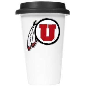  University of Utah Utes Travel Coffee Cup With Lid Sports 