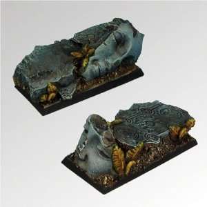 Square Bases Ancient Ruins 25mm / 50mm (2) Toys & Games
