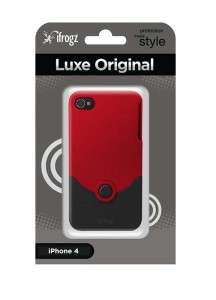 iFrogz Luxe Original Case for iPhone 4 + 4S IP4GLO RED/BLK 