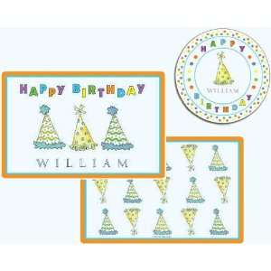  personalized placemat   party hats Toys & Games