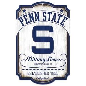 Penn State Nittany Lions Vintage 11x17 Wood Sign  Sports 