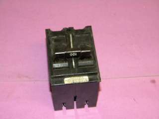 Crouse Hinds MP2100 Circuit Breaker 100Amp 2 Pole  