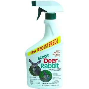 Scoot Products Deer & Rabbit Repellent Qt, Protect Trees, Shrubs, and 