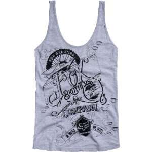  Fox Racing Womens Geared Up Scoop Back Tank Top   X Small 