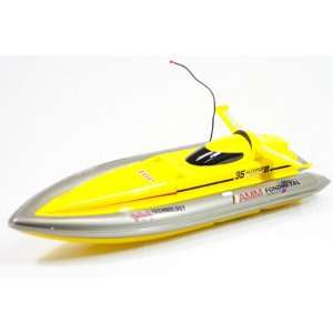  32 RC Majesty 800S Racing Boat (Yellow) Toys & Games