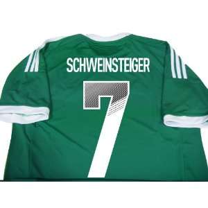 Schweinsteiger #7 Germany Away Euro2012 Soccer Jersey Football Shirt 