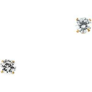  Jewelry Locker 14k Gold Childs CZ Earrings Jewelry