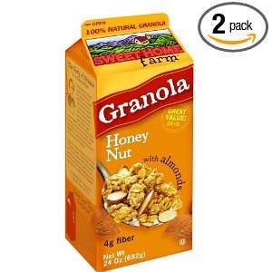 Sweet Home Farm Honey Nut Granola with Almonds, 24 Ounce Cartons (Pack 