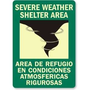  Severe Weather Shelter Area (with graphic) (Bilingual 