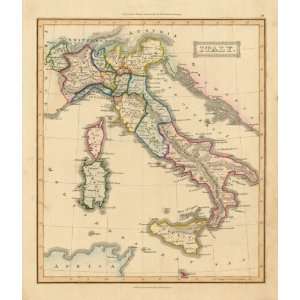  Ewing 1835 Antique Map of Italy   $279