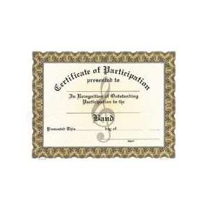  Band Participation Certificates