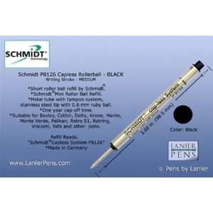  Schmidt P8126 Short Capless Rollerball   Black Ink Office 
