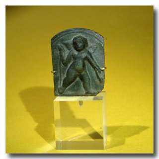 Roman Bronze Plaque with Winged Cupid(Eros), 1st Century A.D.