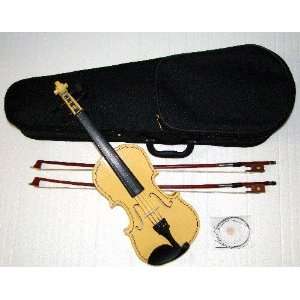  RUGERI RV100GD SOLID WOOD 4/4 SIZE GOLDEN VIOLIN WITH CASE 