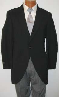 Black Tuxedo Cutaway Morning Coat Package 39R  