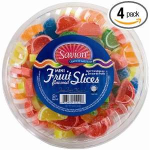 Savion Fruit Slices, Mini, Passover, 12 Ounce (Pack of 4)  