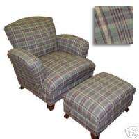 NEW Sam Moore Detroit Chair with matching Ottoman  
