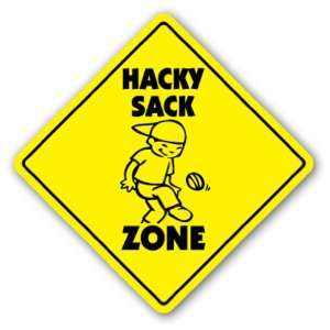  HACKY SACK ZONE Sign xing gift novelty kick college game foot sack 