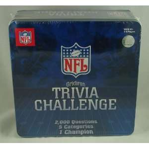 NFL Gridiron Trivia Chanllenge Game Tin Toys & Games