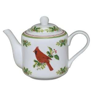  Andrea by Sadek Holiday Cardinal Porcelain Teapot Patio 