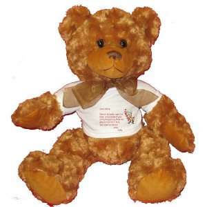  Dear Santa Letter Spoil Sofia Rotten Plush Teddy Bear with 