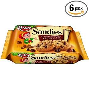 Keebler Sandies Chocolate Chip Pecan Cookies, 13 oz. (Pack of 6 