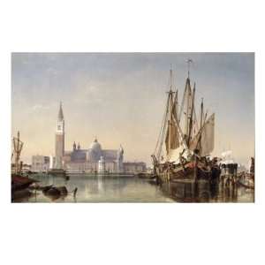 The Island of San Giorgio Maggiore, Venice, 1862 Giclee Poster Print 