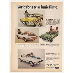  1972 Ford Pinto Runabout Wagon Variations Print Ad