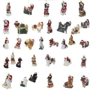 Club Pack of 72 Noble Gems Glass Puppy Dog Christmas 