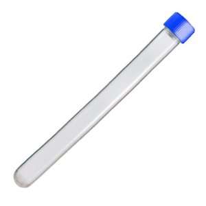 Samco Scientific 16 001S Polystyrene Sterile Test Tube, with Blue 