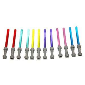  Lego Lightsaber 6 Different Colors 12 total ~ 2 Red, 2 