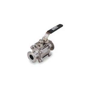  PARKER BVCF 1.0 316 Ball Valve,1 In,Clamp,316 SS,Full Port 