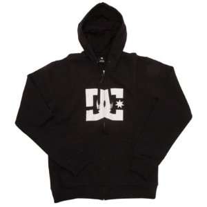  DC Star ZH 1 Zip Up Hooded Sweatshirt Large Black 