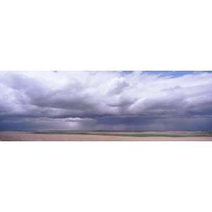 Storm Clouds over a Prairie Farmland, Alberta, Canada Photographic 