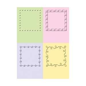 Provo Craft Cuttlebug 2X2.75 Embossing Folder Set Decorative Squares 
