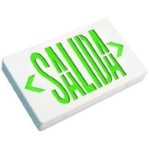  Green Salida Emergency Exit Light Faceplate
