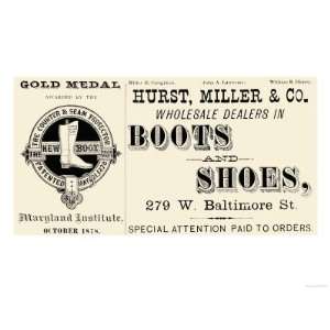 Hurst Miller and Co.   Wholesale Dealers in Boots and Shoes Premium 