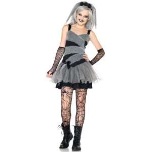 Lets Party By Leg Avenue Dearly Departed Bride Teen Costume / Black 