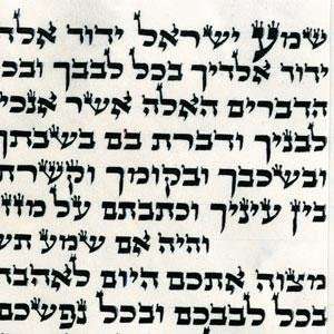 Kosher Mezuzah Scroll 25cm (10) ALTER REBBE 