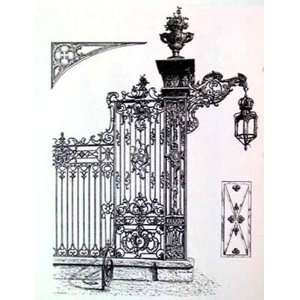  Wrought Iron Gate IV Poster Print