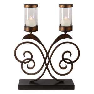  27.25h Iron Work Scroll Decorative Candle Holders Arts 