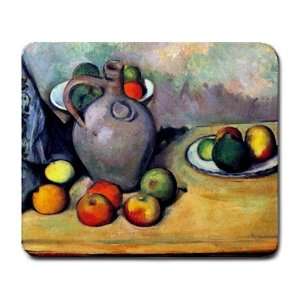  Still Life, Pitcher and Fruit on a Table By Paul Cezanne 