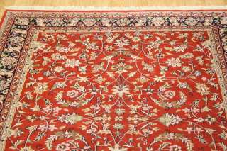   Allover Design Royal Kashan Indian Wool Oriental Area Rug Carpet 7x9
