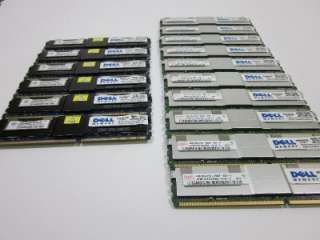 DELL 8GB 2X4GB DDR2 ECC REG. 5300F SERVER MEMORY KIT OF 2 SNP9F035CK2 