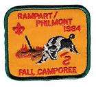 Boy Scout Patch Rampart / Philmont 1984 Fall Camporee